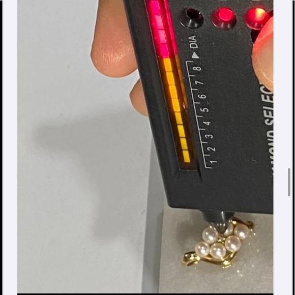 Pearls Diamond and 10 karat real gold pendant - Picture 4 of 12